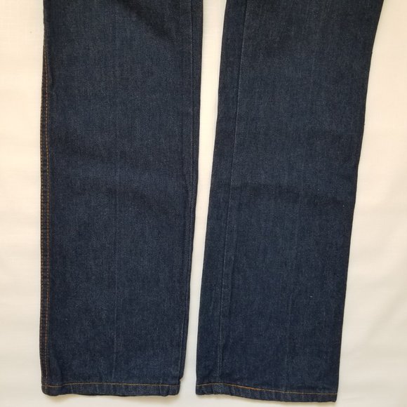 Vintage 27x34 NOS 70s Chic HIS High Waist Straight Leg Denim Mom Jeans - Picture 5 of 10